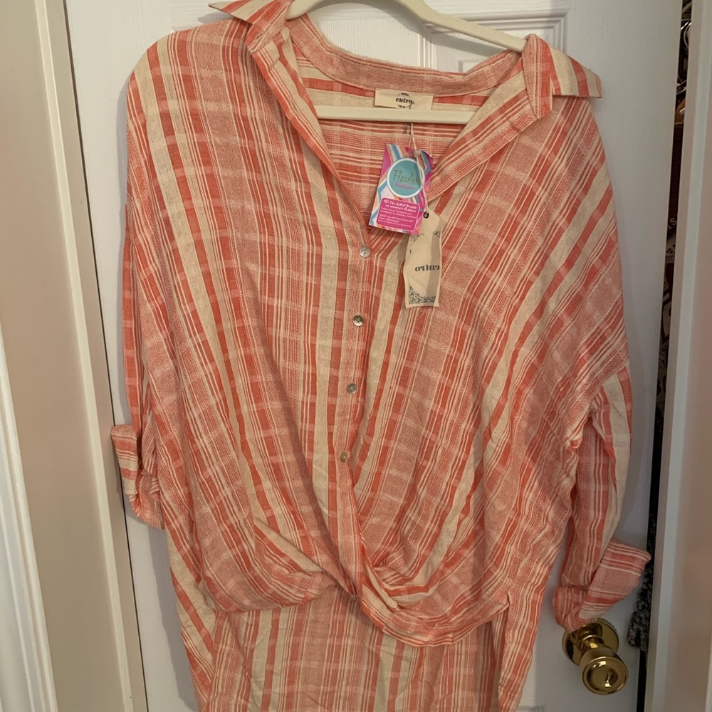 Plaid button down